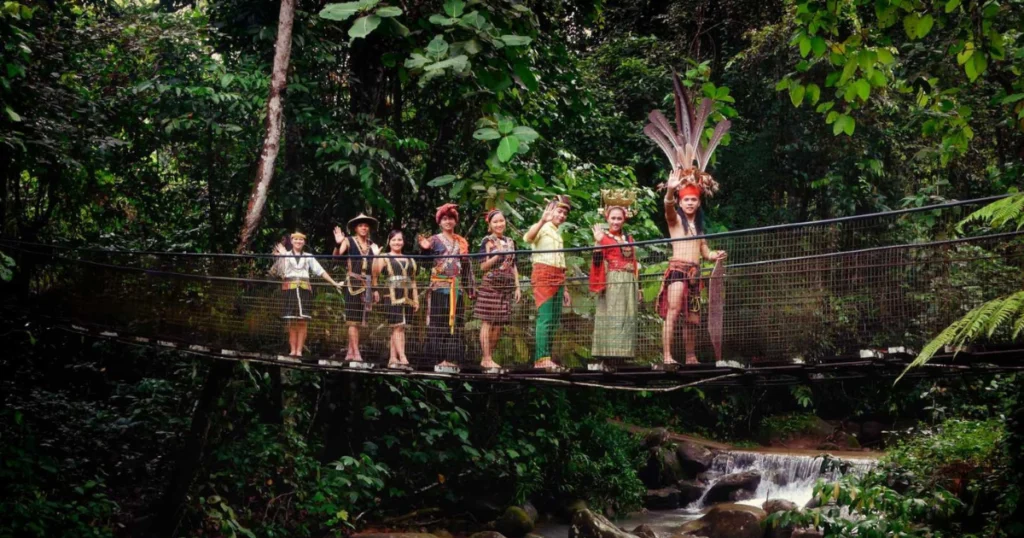 Mari Mari Cultural Village Performers Dancing & Greeting Visitors